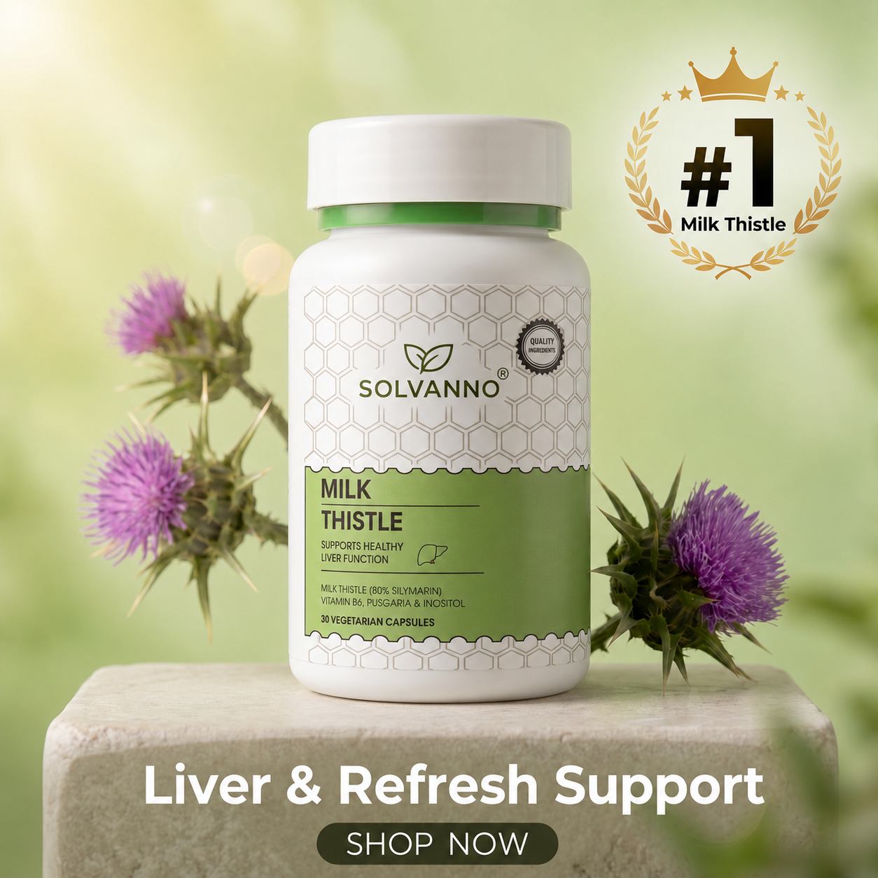 SOLVANNO Milk Thistle Liver Support